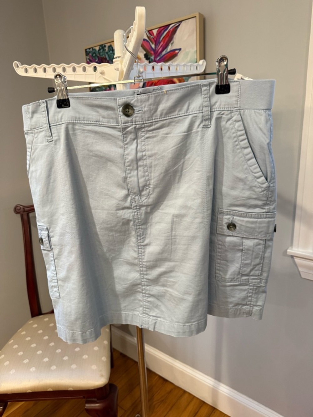 Lee Light Blue Cargo Mini Skort